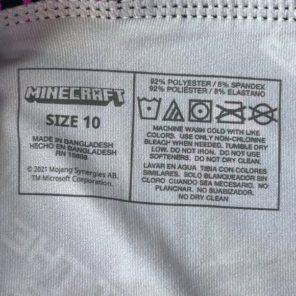 NEW! Minecraft 2 Pair Athletic Boxer Briefs Underwear Creeper & Ender‎ Dragon 10 - Picture 9 of 15